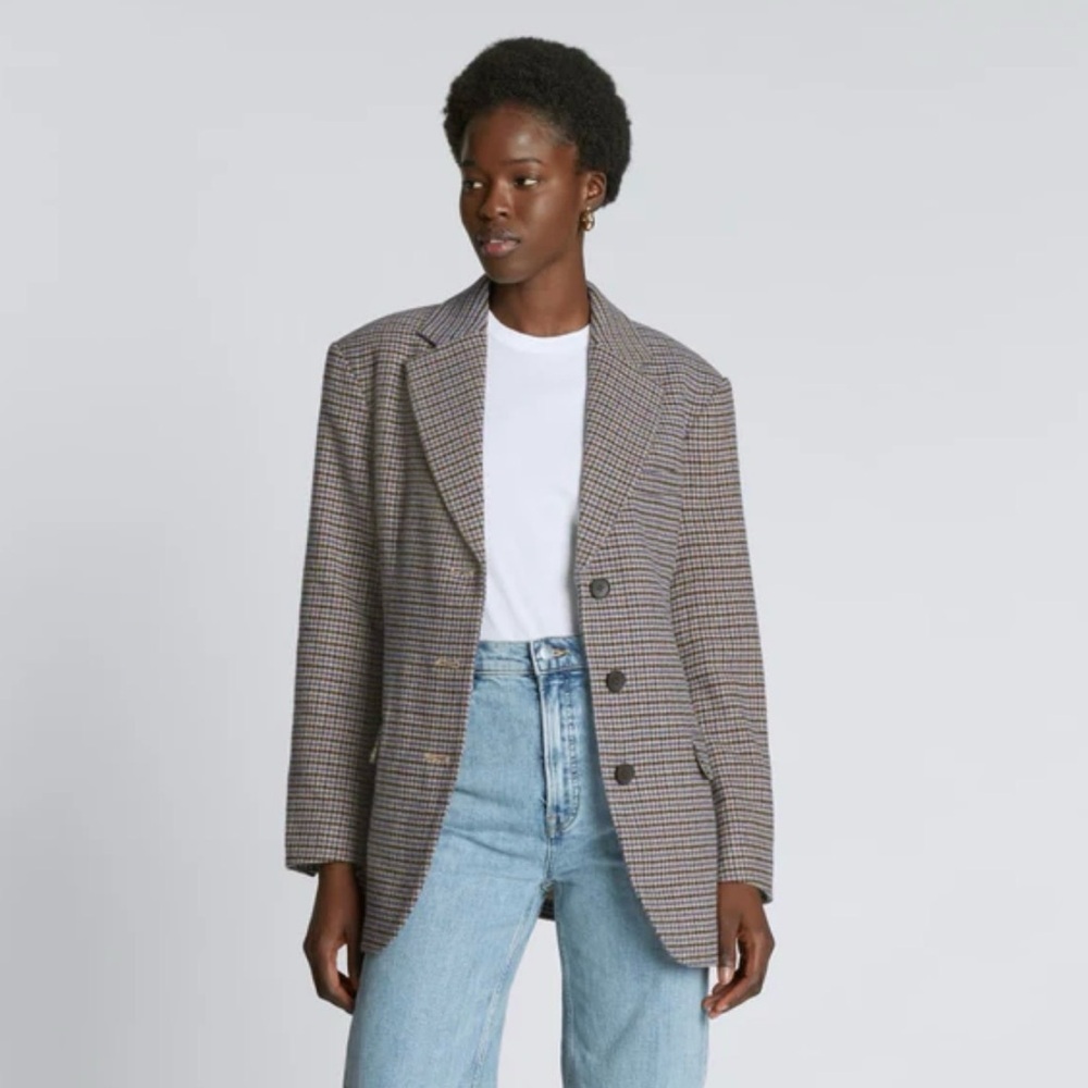 Everlane ReWool ’80s Blazer Houndstooth Size 6